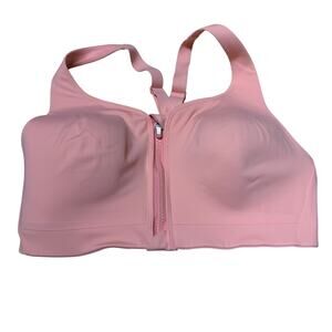 Athleta Advance Zip Front Bra B-DD Pink Women's Size 36D New With Tags